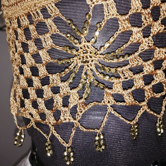 Crocheted and beaded bralette - Picture 2 of 3